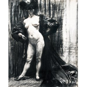 Frantisek Kupka (1871-1957), Donna nuda in interni