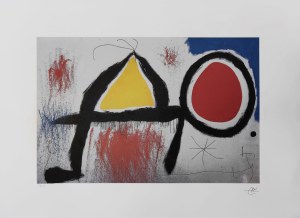 Joan Miro (1893-1983), A figure before the sun