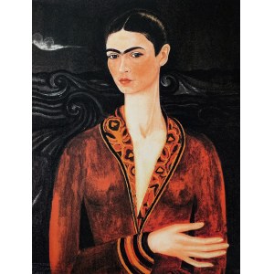 Frida Kahlo (1907-1954), Autoritratto con abito di velluto