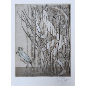 Lars Bo (1924-1999), Kobieta z ptakami