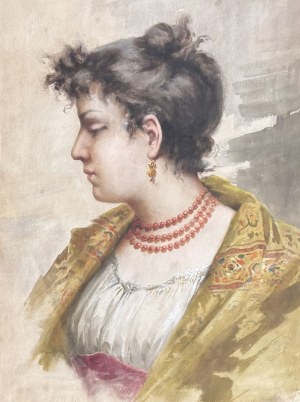 Artist unknown, Young woman, early 20th century.