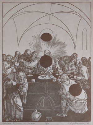 Stanislaw Fijalkowski (1922-2020), The Last Supper according to Dürer, 1978