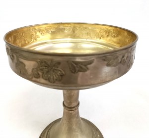 Decorative platter in the form of a cup