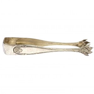 Silver-plated sugar tongs in the style of Napoleon III, France