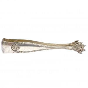 Silver-plated sugar tongs in the style of Napoleon III, France
