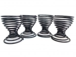 Set of glasses / saucers for soft-boiled eggs