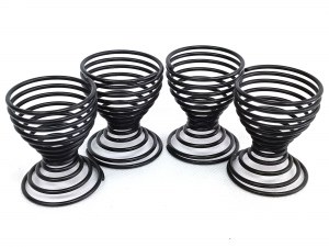 Set of glasses / saucers for soft-boiled eggs