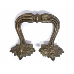 Posrebrzane uchwyty do tacy vintage