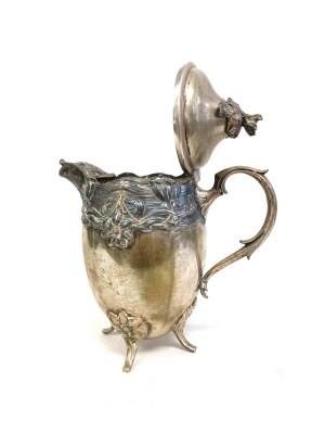 Silver-plated Art Nouveau set, ca. 1890