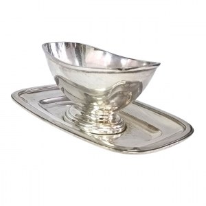 Silver-plated saucepan, Ercuis, France