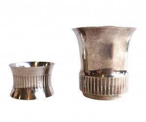 Christening commemorative set in new silver, Boulenger, France