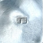 Christening commemorative set in new silver, Boulenger, France