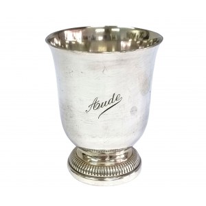 Silver-plated goblet, France