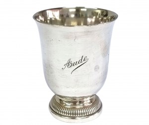Silver-plated goblet, France