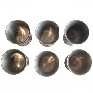 Set of 6 decorative glasses