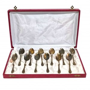 Set of silver-plated mocha spoons
