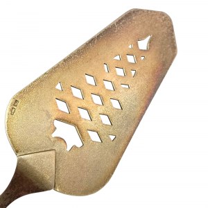 Silver enameled cake/cake spatula 