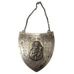 Silver guttergraph with dedication, 1958