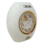 Vase commémoratif en porcelaine décoré d'or 24k de la collection Chokin
