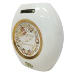 Vase commémoratif en porcelaine décoré d'or 24k de la collection Chokin