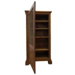 Witryna drewniana / biblioteczka z siatką vintage