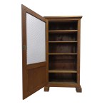 Witryna drewniana / biblioteczka z siatką vintage
