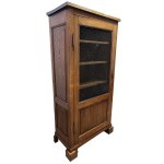 Witryna drewniana / biblioteczka z siatką vintage