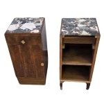 Nakastliki / Para szafek nocnych z lat 30./40., styl Art Déco