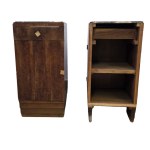 Nakastliki / Para szafek nocnych z lat 30./40., styl Art Déco