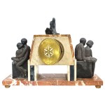 Marmurowy garnitur kominkowy Art Déco, Francja
