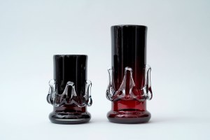 2 glass vases - HS Tarnowiec - Jerzy Słuczan-Orkusz