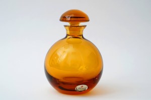 Art Deco glass decanter - Moser - original label