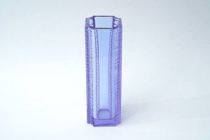 Glass alexandrite optical vase - Vaclav Hanus - Czechoslovakia