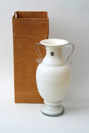 Glass amphora - HSG Ząbkowice - Original box and tag