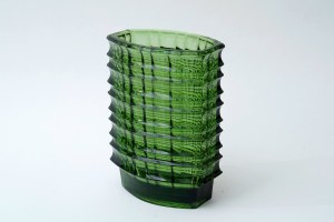 Optical glass vase - HSG Ząbkowice - J.S. Drost