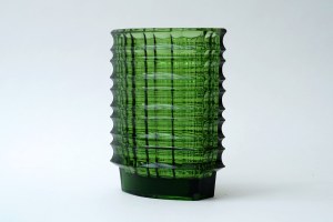 Optical glass vase - HSG Ząbkowice - J.S. Drost
