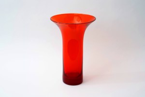 Szklany wazon Cylinder - Unikat - W. Jodłowski - HS Barbara