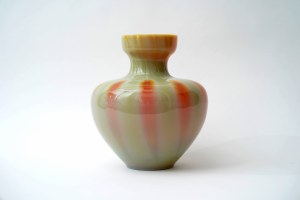 Glass vase Peacock's eye - HS Sudety - R. Rosinek