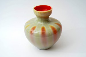 Glass vase Peacock's eye - HS Sudety - R. Rosinek