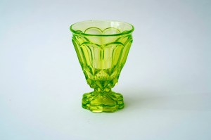 Glass uranium cup - HS Niemen - Art Deco