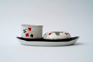 Porcelain Smoker's Set - Briar - FP Ćmielów - Hand-painted