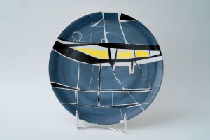 Porcelain decorative platter - Author's - 1960s.