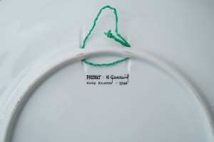 Unique porcelain platter - W. Goroszenik - ZPS Krzysztof
