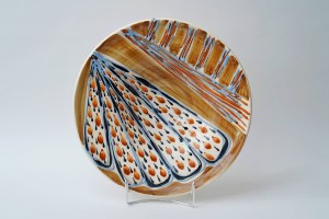 Faience platter Hat - pattern 287 - Large - J. Sowinski - Cora