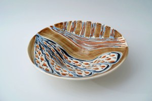 Faience platter Hat - pattern 287 - Large - J. Sowinski - Cora