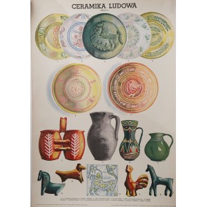 Plakat - Ceramika Ludowa - 1950/1951 rok