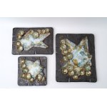 Trzy ceramiczne plakiety przestrzenne - Ruscha Art - Niemcy