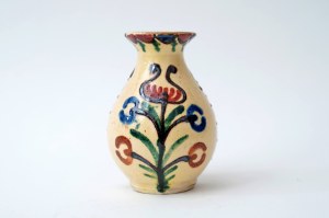Folk ceramic vase - Necel - Kashubian Ceramics