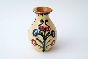 Folk ceramic vase - Necel - Kashubian Ceramics