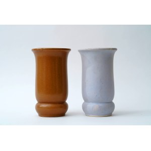 Dwa ceramiczne wazony - Bolesławiec - B. Wolanin